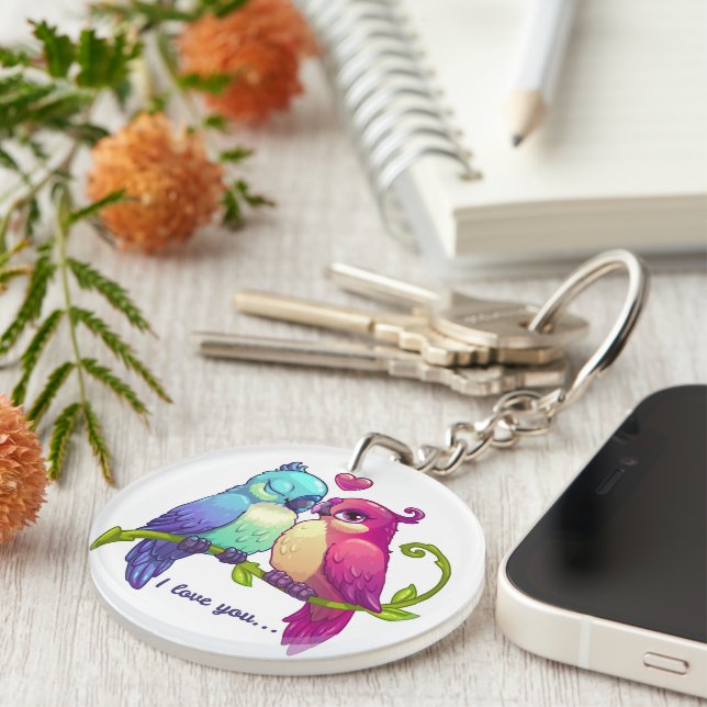 Love Birds Keychain (Front Right)