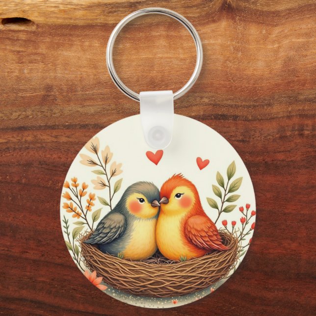 Love Birds Keychain (Back)