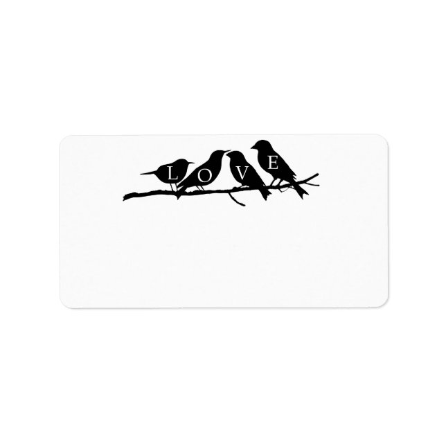 Love Birds Label (Front)