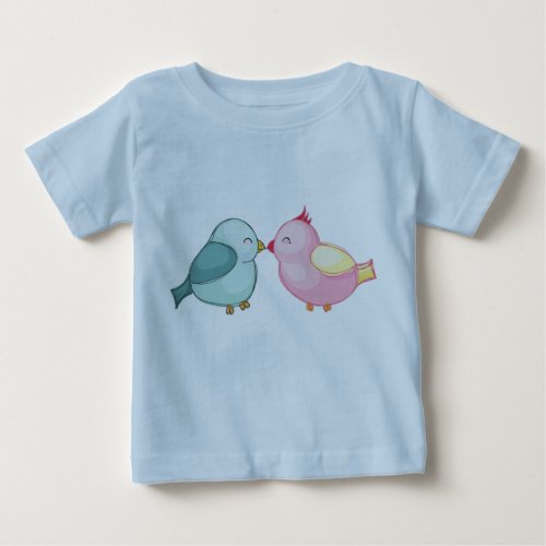 love birds love romance baby T_Shirt