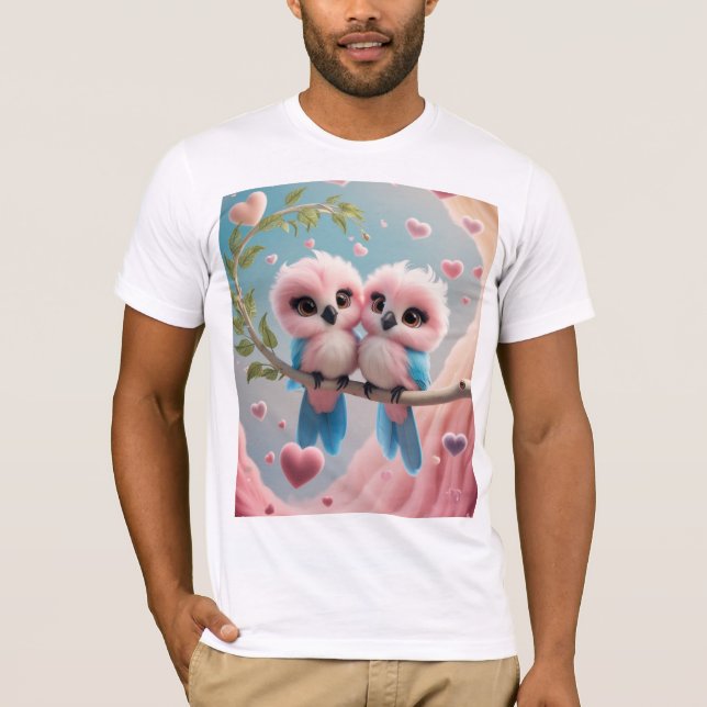 Love Birds Men T-shirt  (Front)