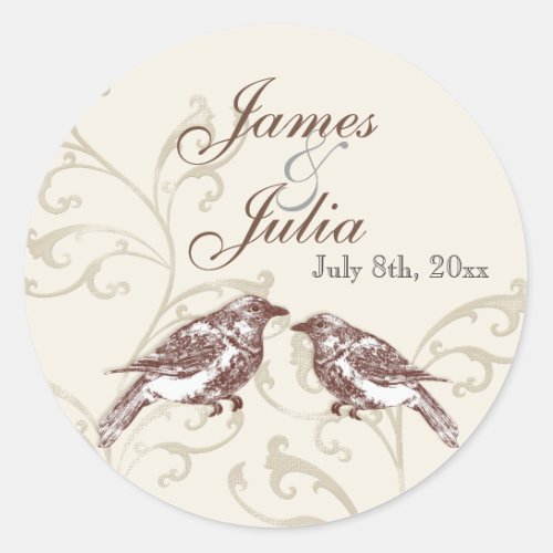 Love Birds n Lace _ Wedding Seal