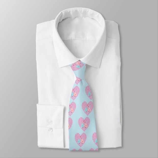 Love Birds Neck Tie (Tied)