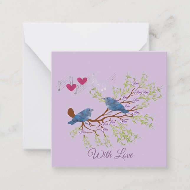 Love Birds  Note Card (Front)