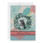 Love Birds on Wreath Rehearsal Dinner Invite