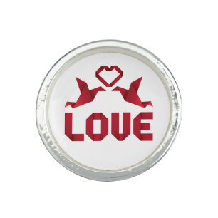 Love Birds origami Ring