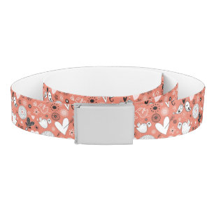 Love Birds Pattern Belt