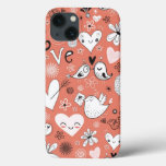 Love Birds Pattern iPhone 13 Case