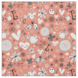 Love Birds Pattern Fabric