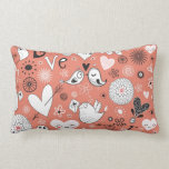 Love Birds Pattern Lumbar Pillow