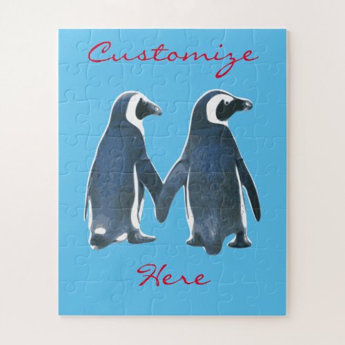 Love Birds Penguin Couple Thunder_Cove Jigsaw Puzzle