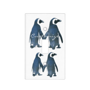 Love Birds Penguin Couple Thunder_Cove Light Switch Cover
