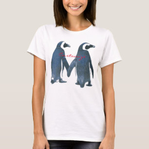 Love Birds Penguin Couple Thunder_Cove T-Shirt