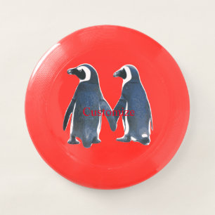 Love Birds Penguin Couple Thunder_Cove Wham-O Frisbee
