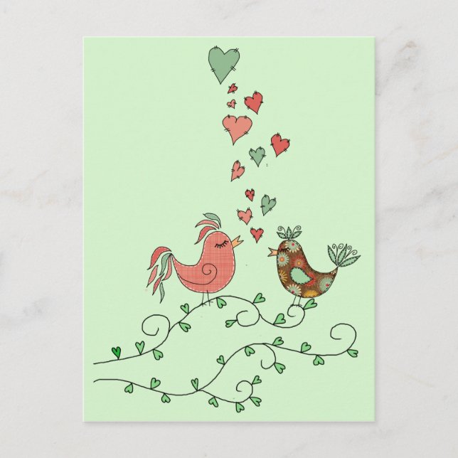 Love Birds Postcard (Front)