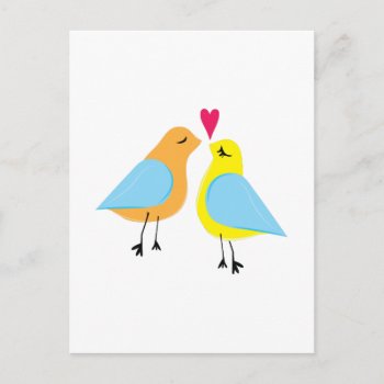 Love Birds Postcard by Windmilldesigns at Zazzle