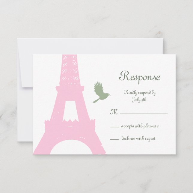 Love Birds RSVP Card (Front)