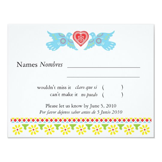 Love Birds RSVP Card - customized