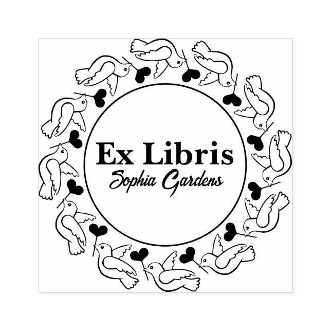 Love Birds Rubber Stamp (Imprint)