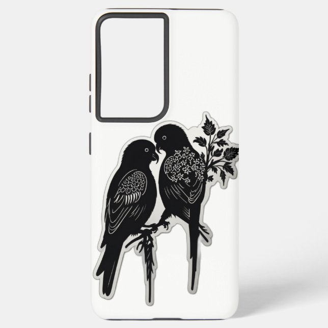 Love birds samsung galaxy case (Back)