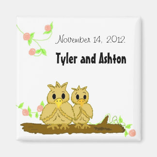Love Birds Save the Date Magnet