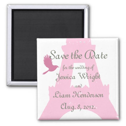 Love Birds Save the Date Magnet