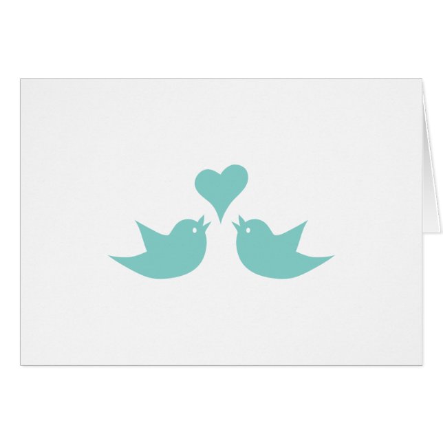 Love Birds Singing from the Heart Cards (Front Horizontal)