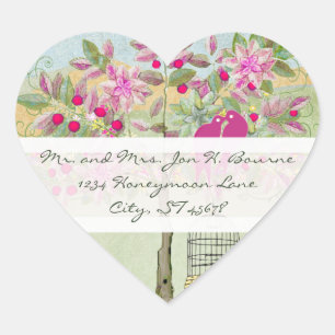 Love Birds Sitting in a Tree Wedding Seal