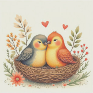 Love Birds Sticker