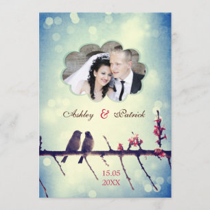 Love birds story - Add your photo Invitation