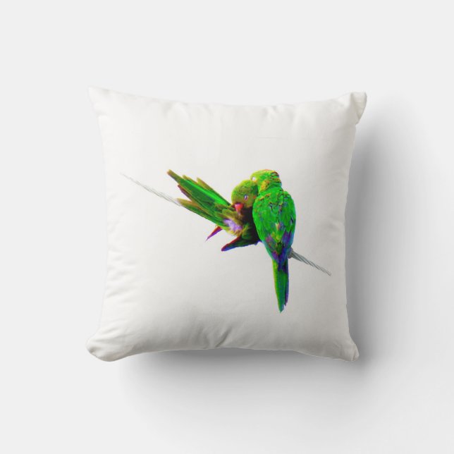 ~Love Birds~ THROW PILLOW, CUSTOMIZE IT! Pillow (Front)
