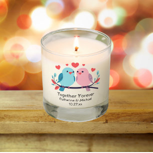 Love Birds Together Forever Valentines Day Wedding Scented Candle