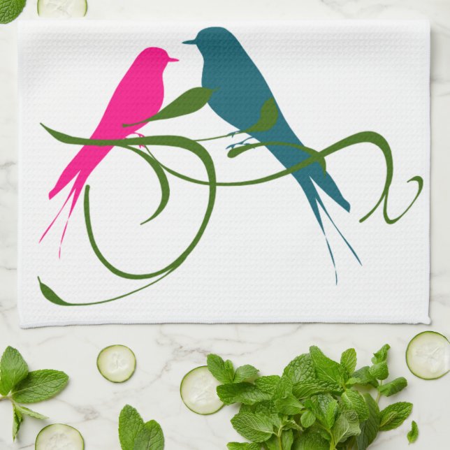 Love Birds Towel (Folded)
