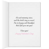 Love Birds Valentine's Day Card (Inside (Right))