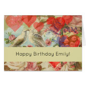 Love Birds Vintage Antique Heart (Front Horizontal)