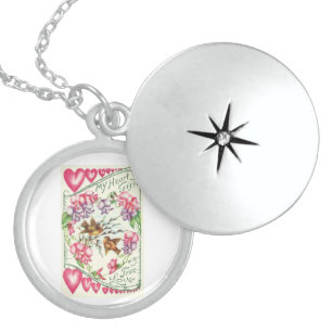 Love Birds Vintage Valentine's Day Locket