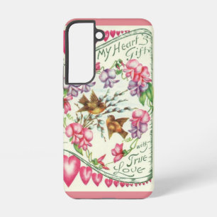 Love Birds Vintage Valentine's Day  Samsung Galaxy S22 Case