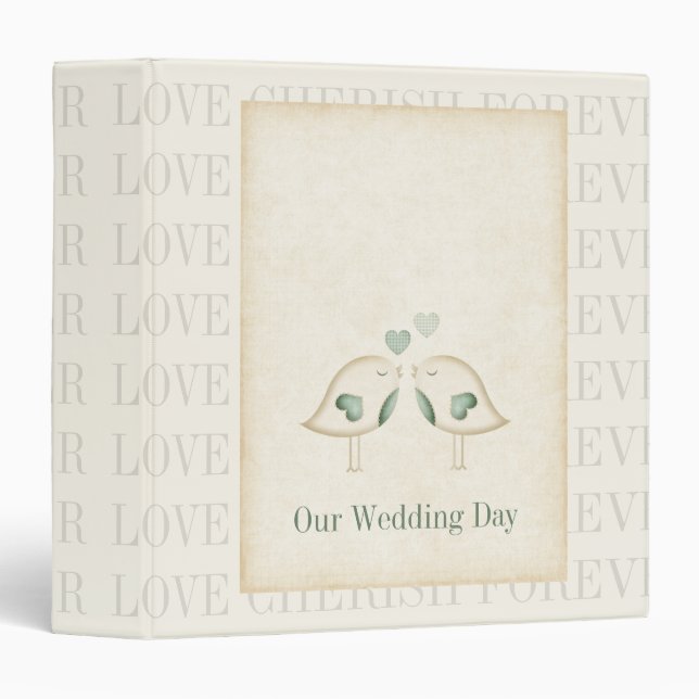 Love Birds Wedding Binder (Front/Spine)