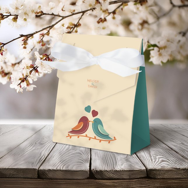 Love Birds Wedding Favor Boxes (Creator Uploaded)