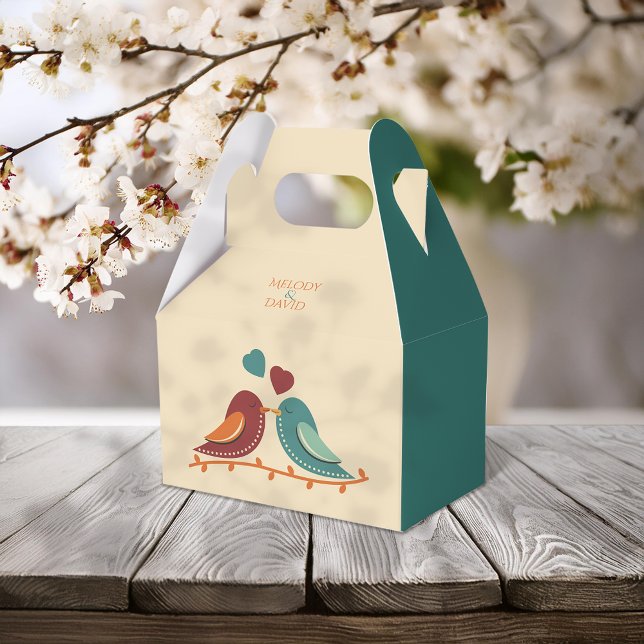 Love Birds Wedding Favor Boxes (Creator Uploaded)