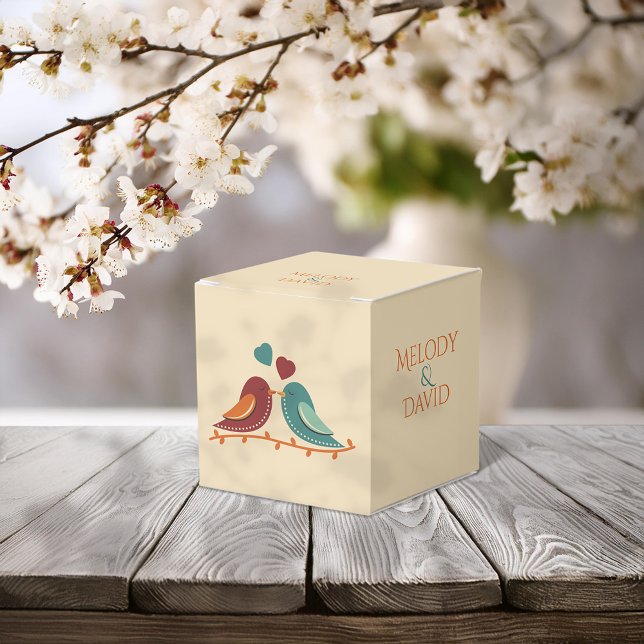 Love Birds Wedding Favor Boxes (Creator Uploaded)