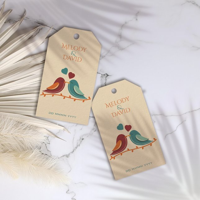 Love Birds Wedding Gift Tags (Creator Uploaded)