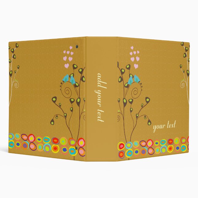 Love birds wedding planner binders (Background)