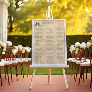 Love Birds Wedding Poster