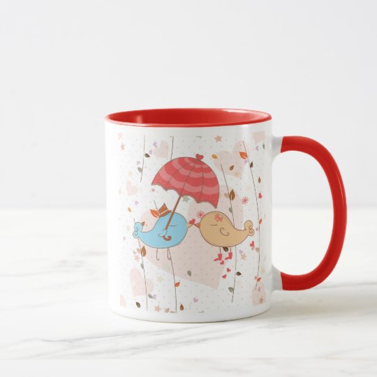 Love Birds Wedding Valentines Mug