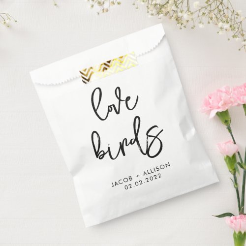 love birds wildflower seeds wedding confetti favor favor bag