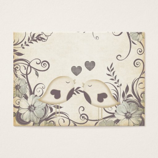 Customizable Love Birds (with custom template) Business Card Template