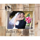 Love Birds Wood Pallet Frame 5x7<br><div class="desc">Show off your special memories with this "Love Birds" design and personalized names. This frame is made in the USA and is sure to make your memories last a lifetime! The contrast of the dark engraving on the whitewashed or natural wood frame is sure to stand out in your home!...</div>