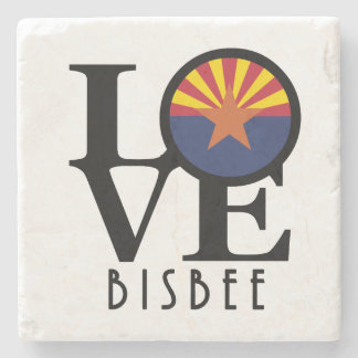 LOVE Bisbee Arizona Stone Coaster