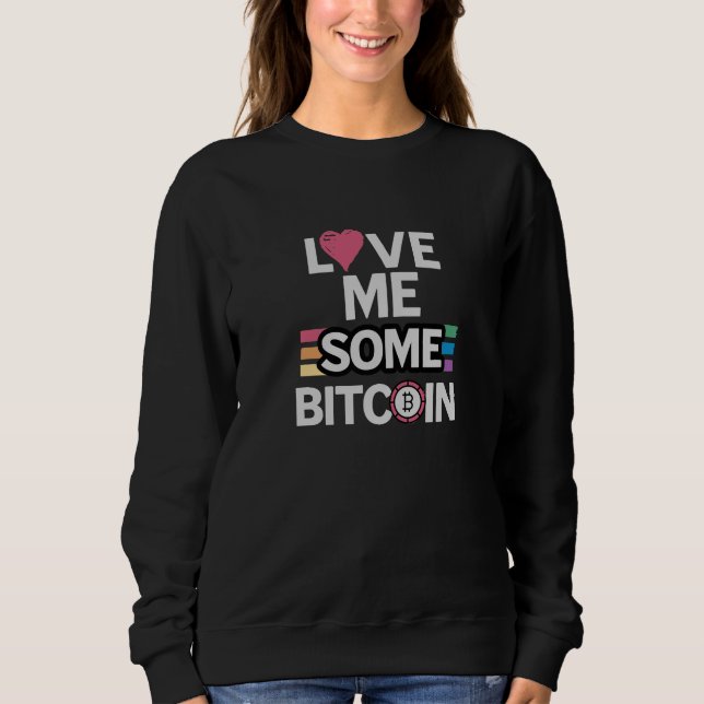 Love Bitcoin Black SWEATSHIRT (Front)